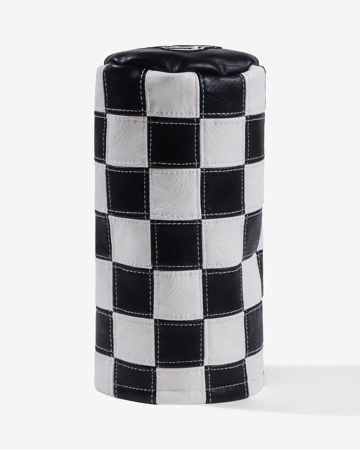 Checkered Barrel Driver Cover 075362851-BLACK / WHITE