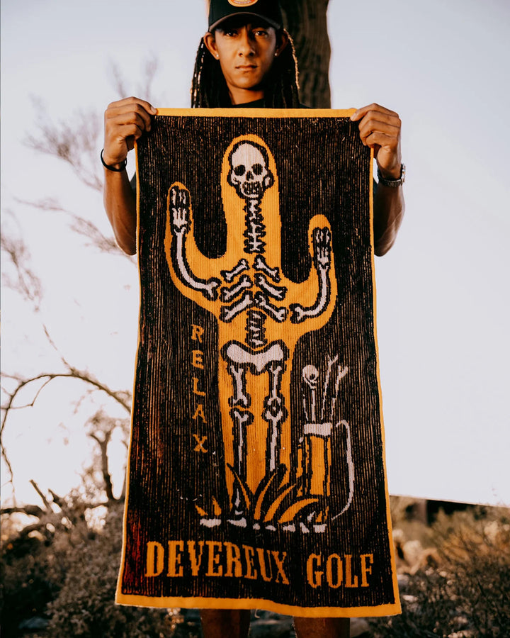Knitted Cactus Voodoo Towel  075362871-BLACK
