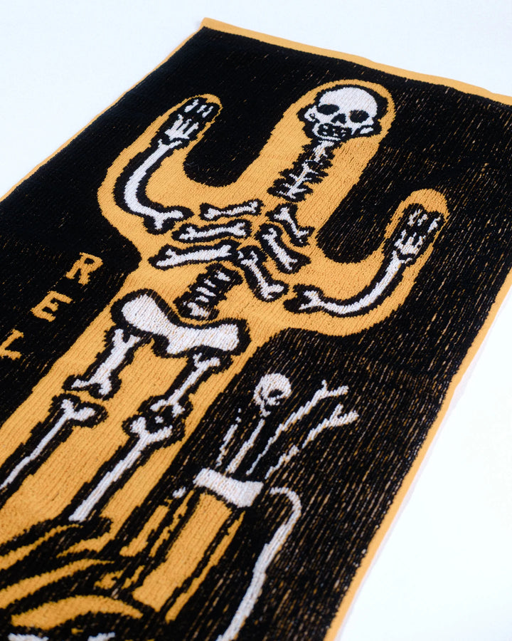Knitted Cactus Voodoo Towel  075362871-BLACK