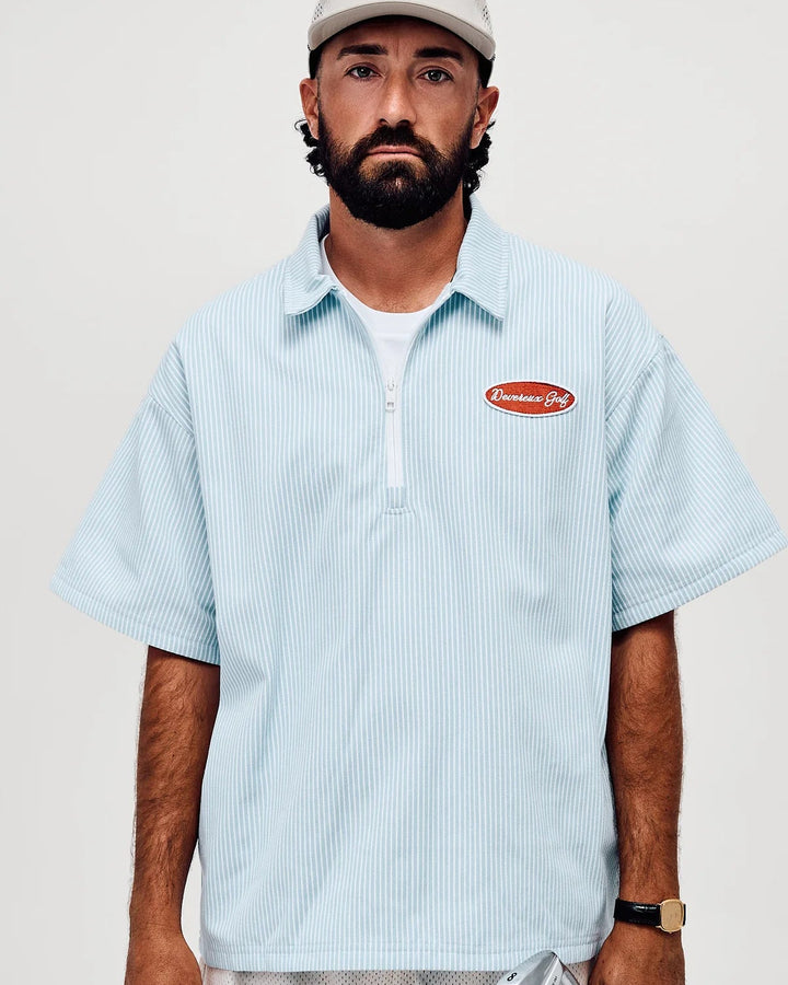 Mechanic QTR Zip 075362108-Marine Layer Pinstripe