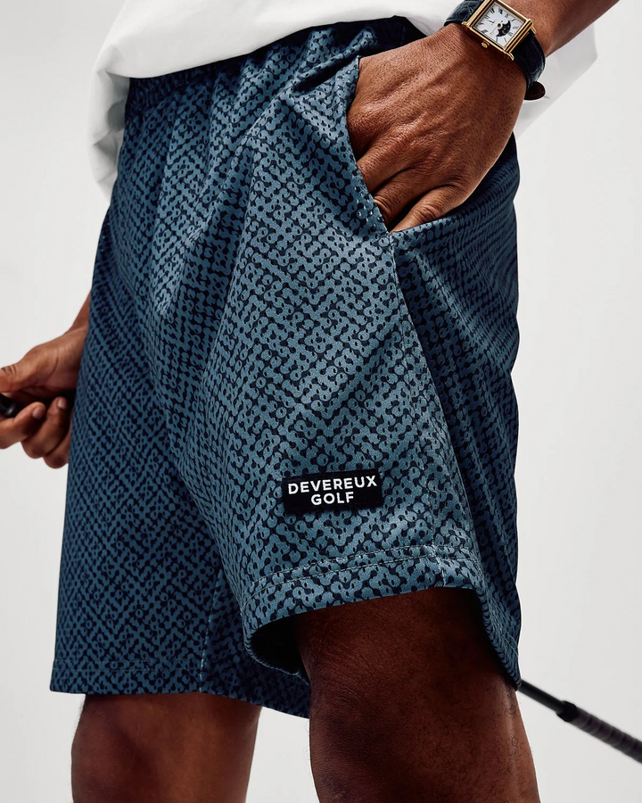 Printed Golf Mesh Short 075362402-Western Sky Labyrinth