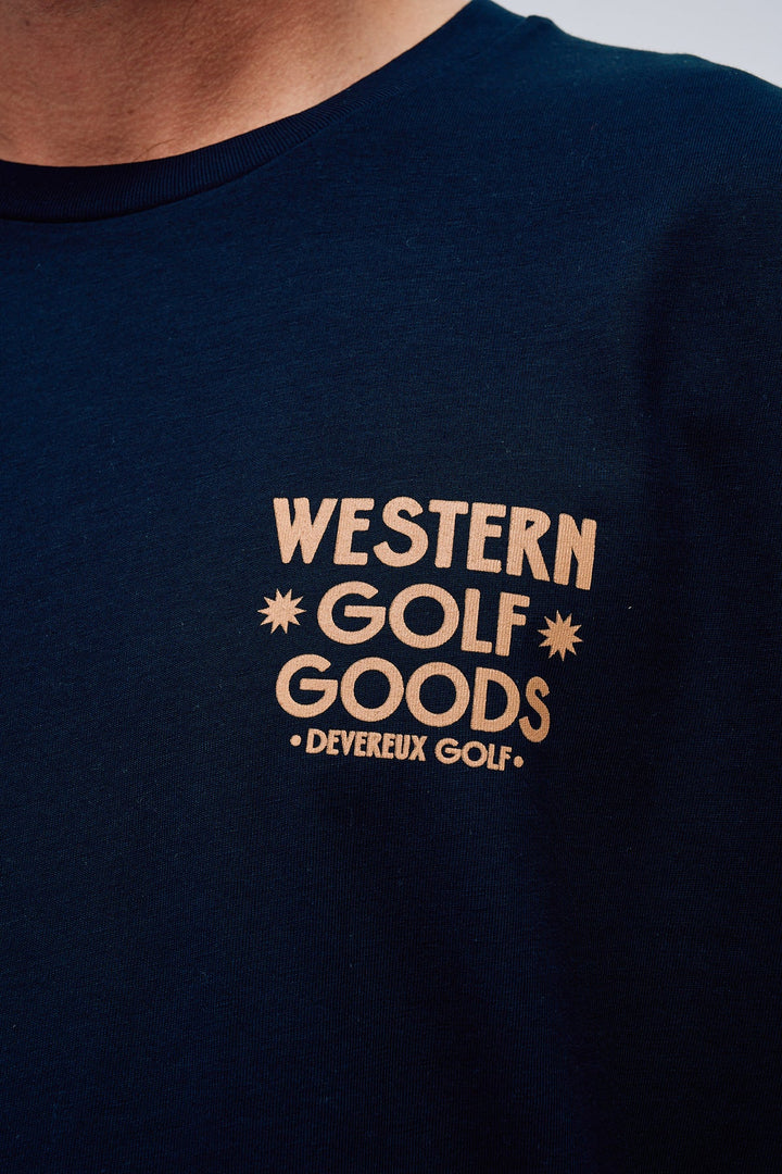 Western Goods Tee 075362024-NAVY