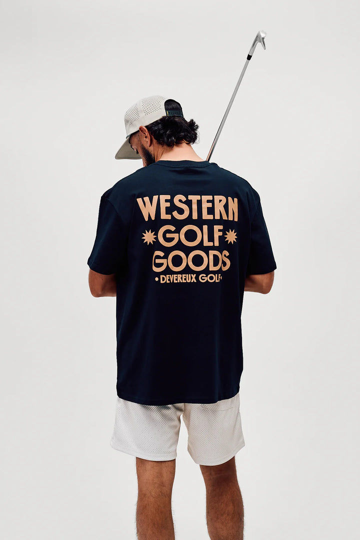 Western Goods Tee 075362024-NAVY