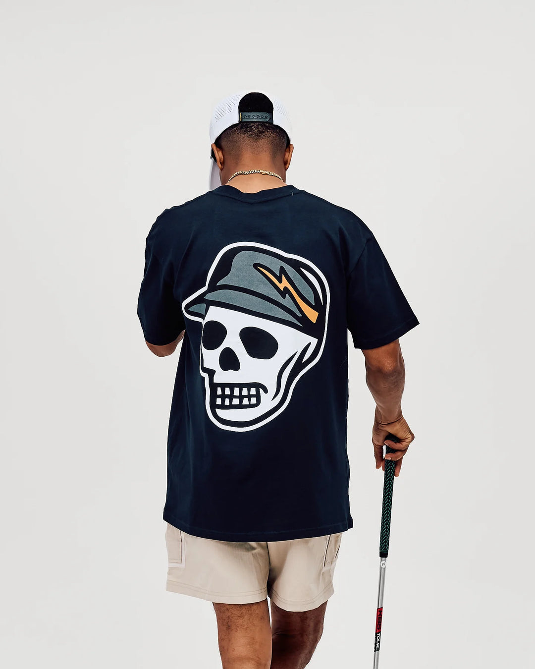 Script Skull Tee 075362028-Navy