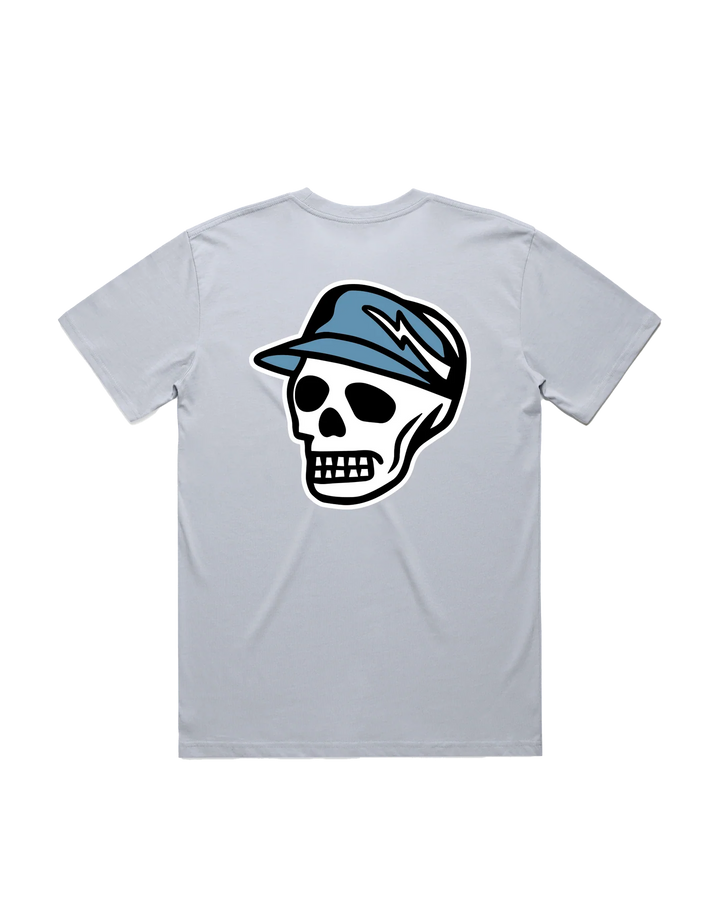 Script Skull Tee 075362001-POWDER BLUE