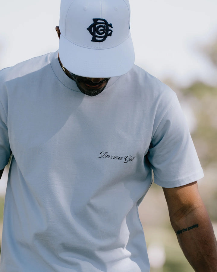 Script Skull Tee 075362001-POWDER BLUE