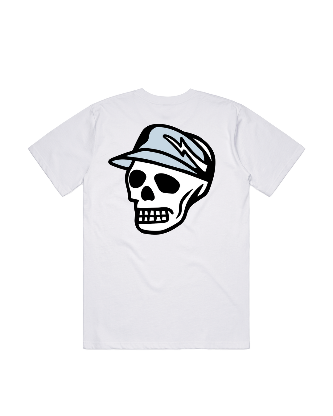 Script Skull Tee 075362001-WHITE