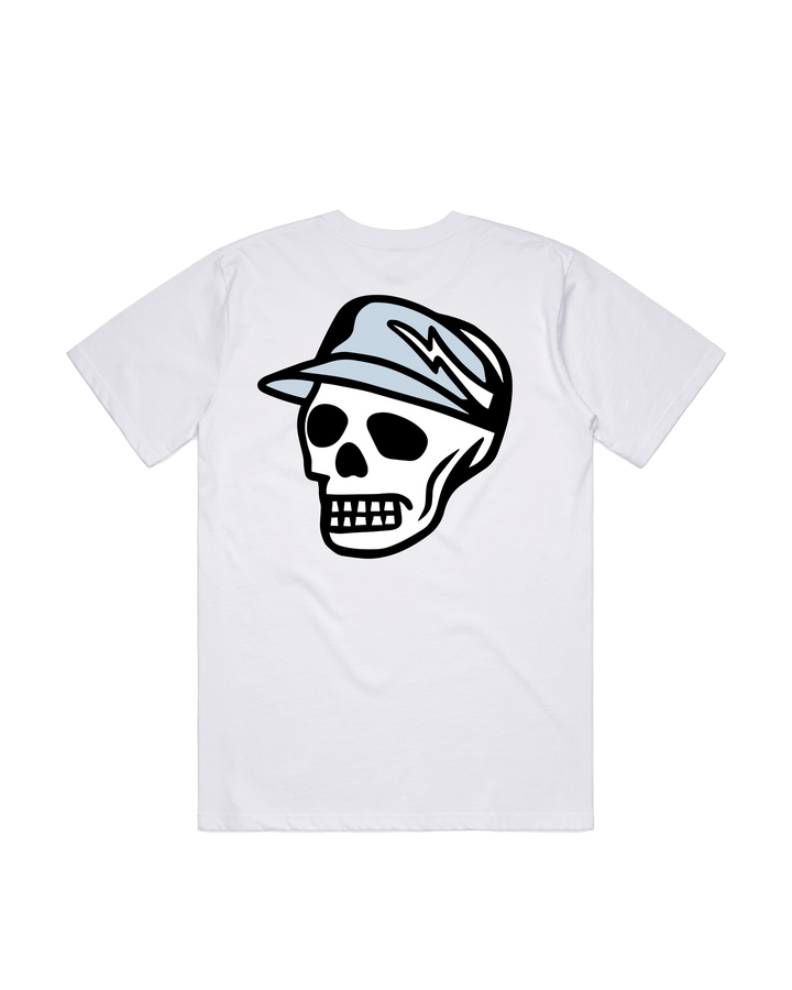 Script Skull Tee 075362001-WHITE