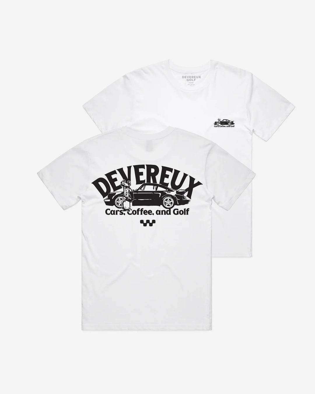 Cars, Coffee and Golf Tee 075354001-WHITE