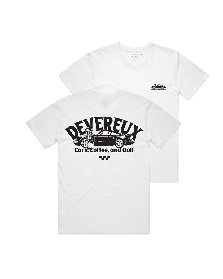 Cars, Coffee and Golf Tee 075354001-WHITE