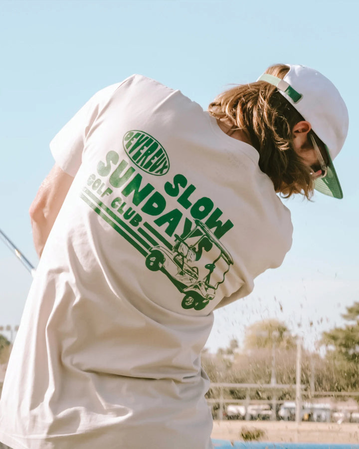 Slow Sunday Tee 075352008-BONE