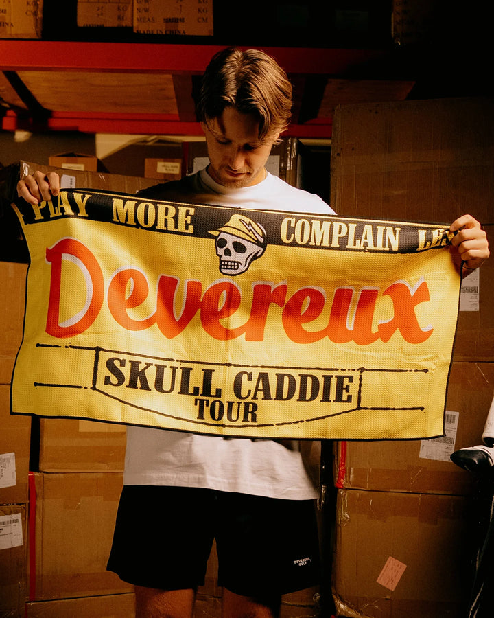 Skull Caddie Tour Truck Golf Towel 075354808-YELLOW