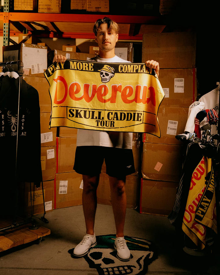 Skull Caddie Tour Truck Golf Towel 075354808-YELLOW
