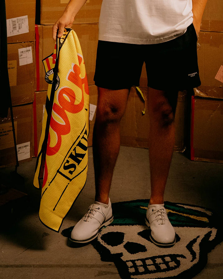 Skull Caddie Tour Truck Golf Towel 075354808-YELLOW