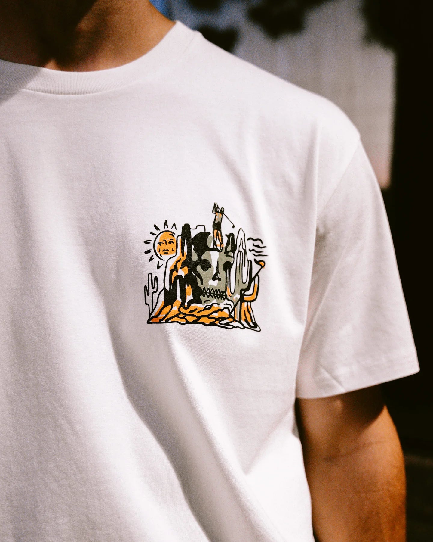 Skull Mountain Tee 075352006-NATURAL
