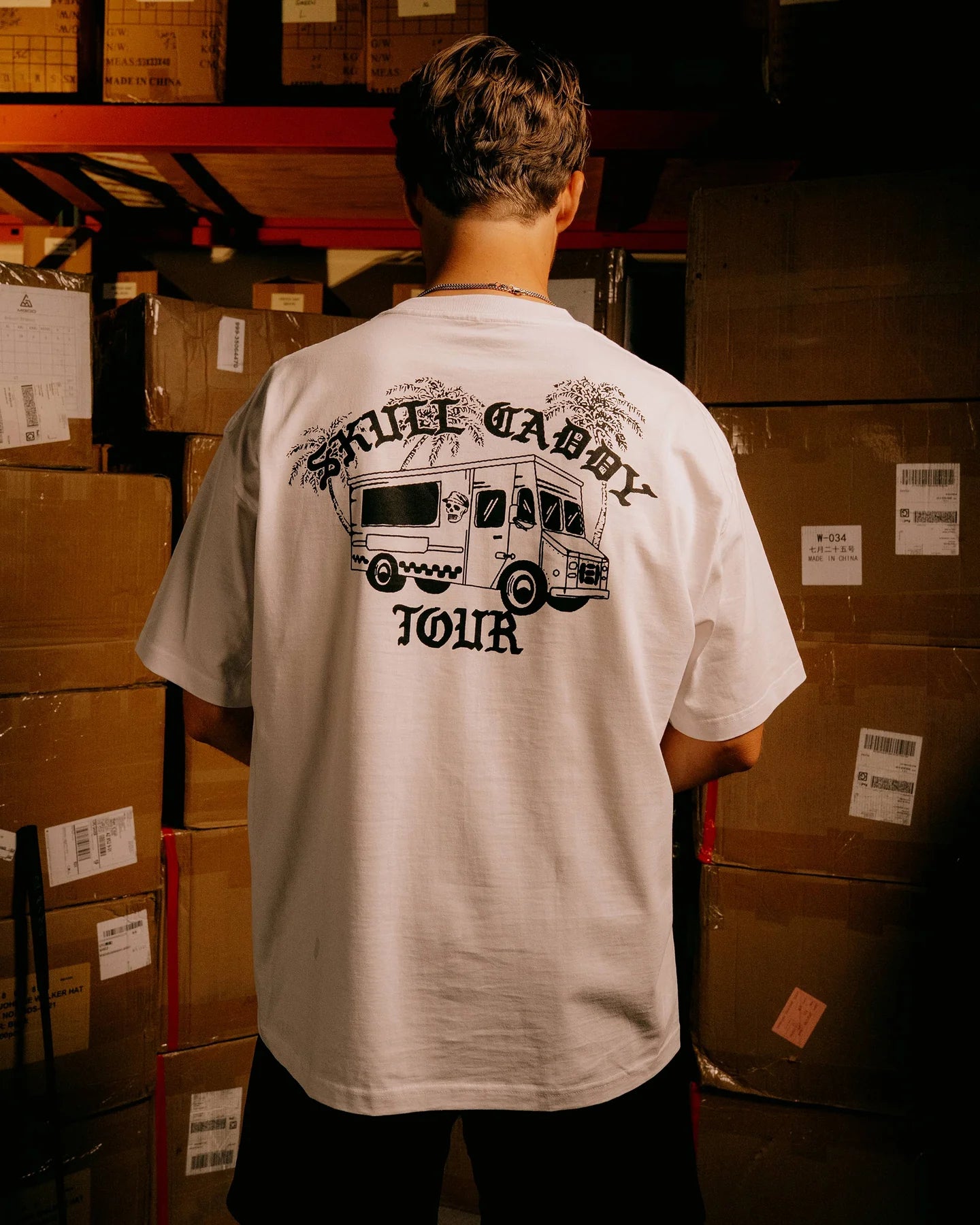 Skull Caddie Tour Truck Tee 075354003-WHITE