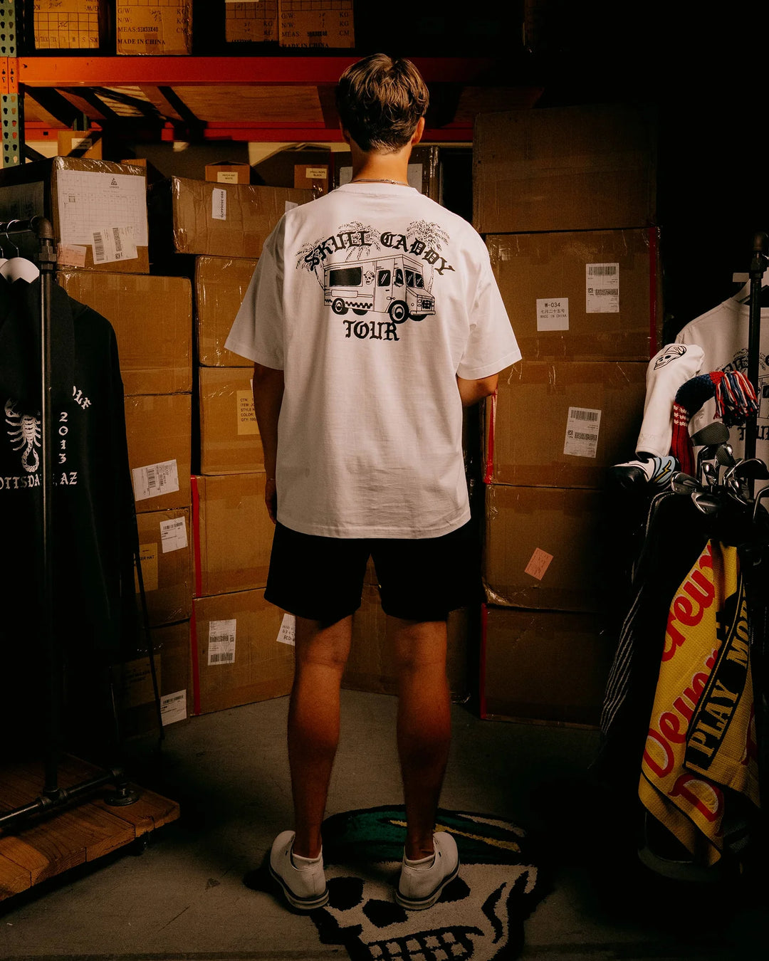 Skull Caddie Tour Truck Tee 075354003-WHITE