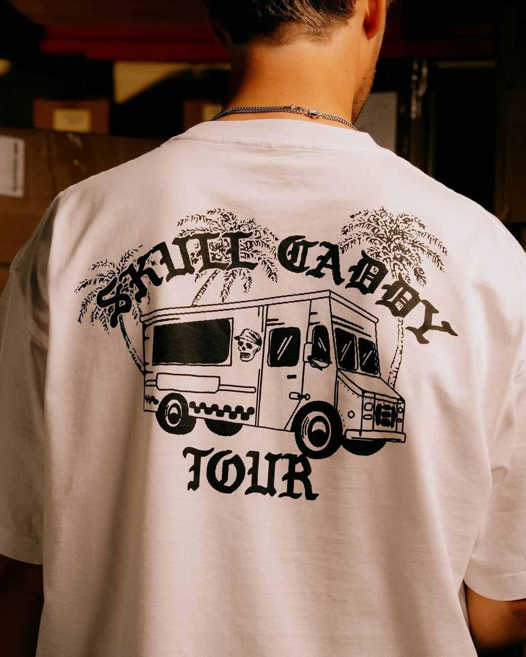Skull Caddie Tour Truck Tee 075354003-WHITE