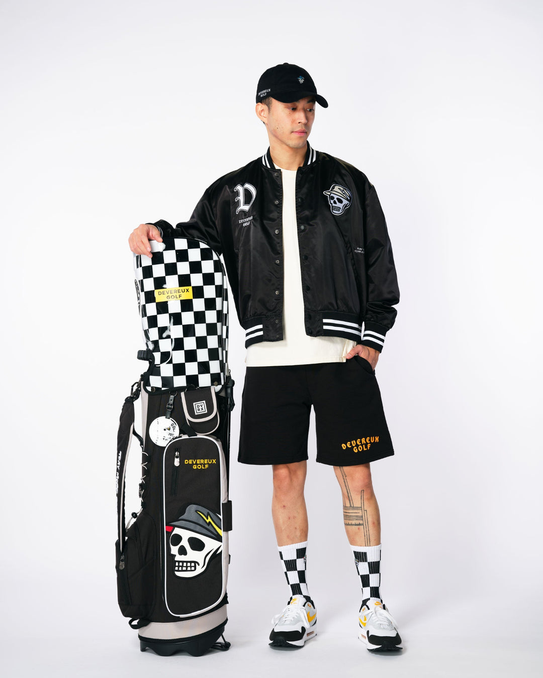 Satin Black Bomber Jacket 763432103-BLACK