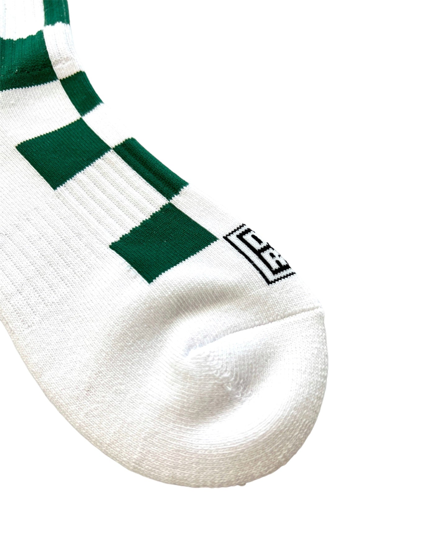 MEN FLAG CHECK REGULAR SOCKS 763472801-WHITE/GREEN